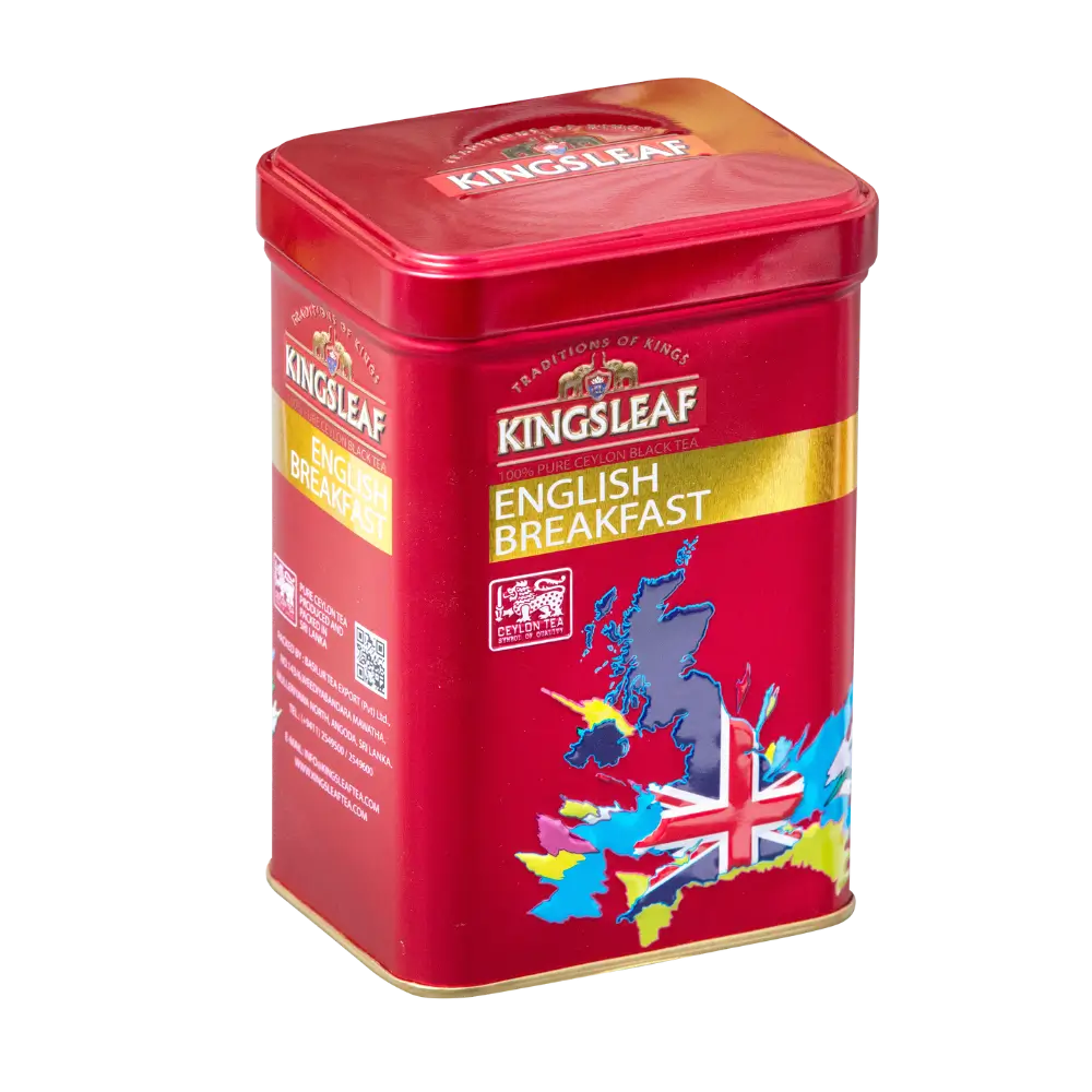 Kingsleaf – Trà English Breakfast hộp thiếc 85g (phiên bản Red)