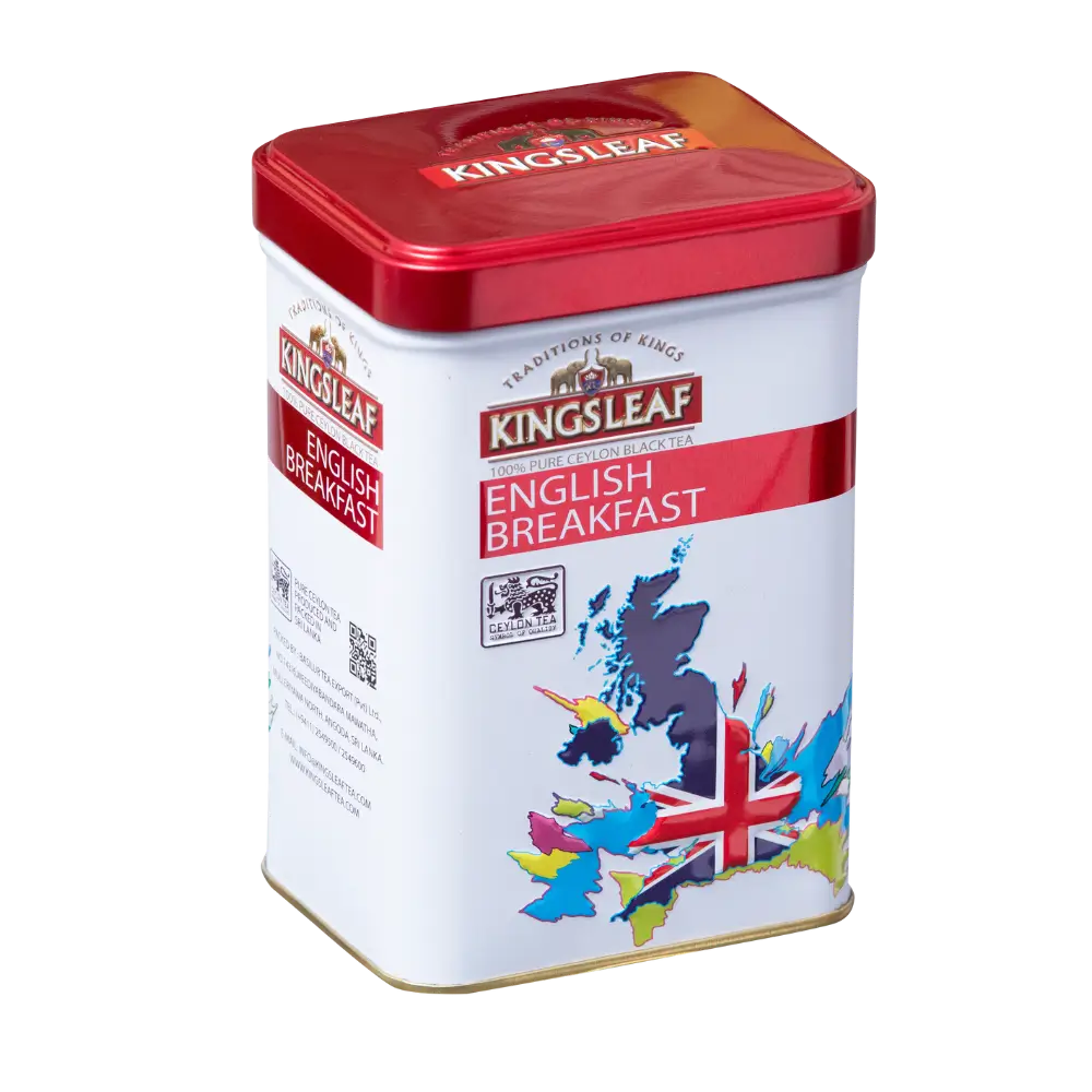 Kingsleaf – Trà English Breakfast hộp thiếc 85g (phiên bản White)