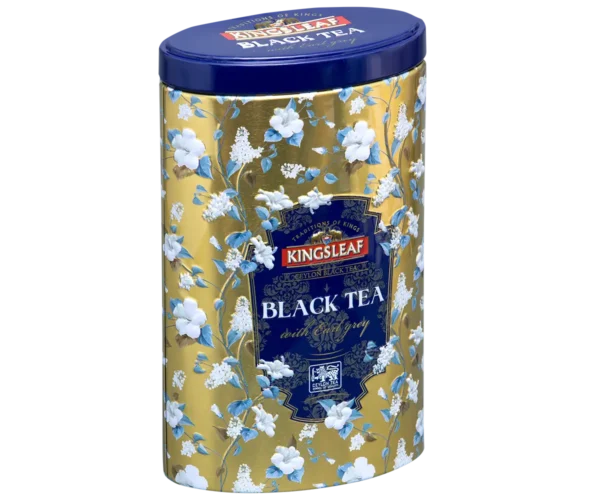 Kingsleaf – Trà đen hương Earl Grey hộp thiếc 80g (Bộ sưu tập Floral)