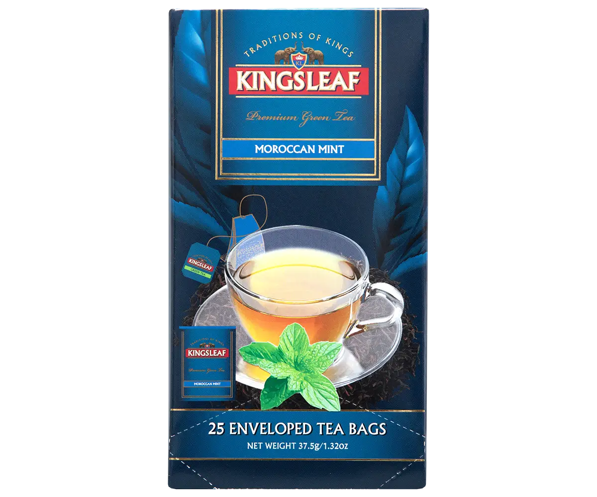 Kingsleaf – Trà Moroccan Mint 25 túi lọc riêng (màu xanh) 1.5g
