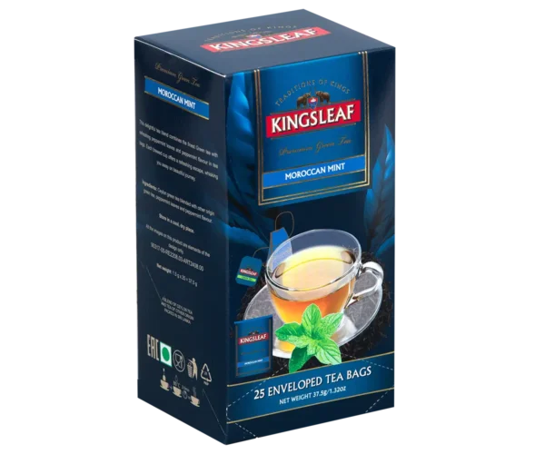 Kingsleaf – Trà Moroccan Mint 25 túi lọc riêng (màu xanh) 1.5g
