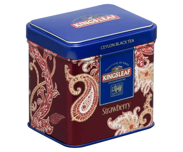 Kingsleaf – Trà đen hương dâu tây hộp thiếc 50g